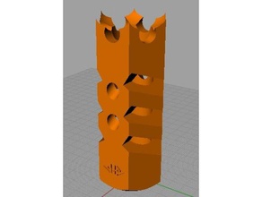 hooligan n-strike flash hider brinquedos & games nerf 3d print model - Mito3D