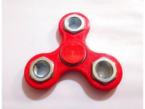 nuts spinner m12 spin more gadgets fidget hand 3d print model - Mito3D