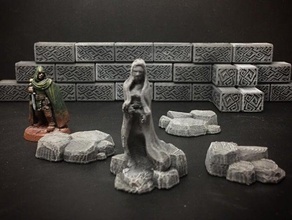 delving decor rocky rubble 28mm heroic scale toy & game accessories 28mmscale boardgame boardgames dnd dungeon dungeons dragons fantasy frostgrave games gaming medieval miniature miniatures mordheim openforge pathfinder roleplaying rpg ruins scatter terrain statue wargame wargames wargaming warhammer 40k 3d print model - Mito3D