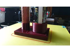 vapestand Rohr 22mm diy mod tube vape stand 3d print model - Mito3D