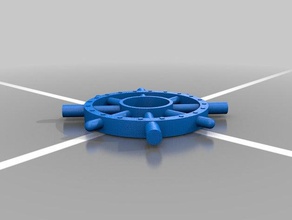 Schiff-Rad-spinner 3d-drucken 3d print model - Mito3D