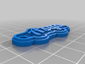 asya llavero llaveros personalizado 3d print model - Mito3D
