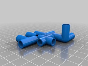 divertenti cannucce connettore connettori divertente di paglia 3d print model - Mito3D