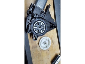 vw-Fenster-Antrieb-Getriebe elektr fensterheber zahnrad automotive 3d print model - Mito3D
