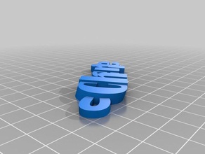cherie keychain organization customized 3d print model - Mito3D