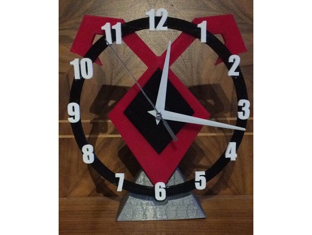 schadowhunter rune clock decor chroniken der shadow hunter shadowhunter shadowhunters unterwelt 3D print model - Mito3D