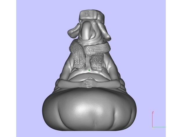 2017 bekleyen yaz heykeller homunculus loxodontus 3D print model - Mito3D