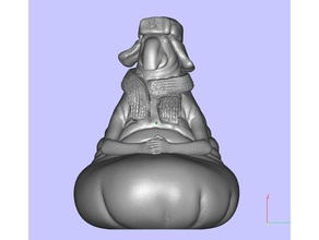 in attesa estate 2017 sculture homunculus loxodontus 3d print model - Mito3D