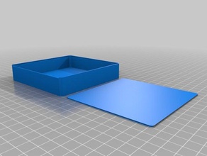my customized parametric rounded sliding top box spinner 10x10 containers 3d print model - Mito3D