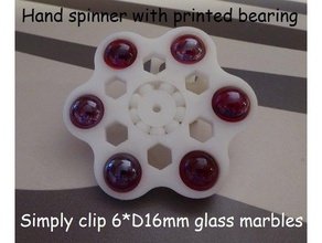 hand spinner printed bearing v2 toy & game accessories ball fidget marbles 3d print model - Mito3D