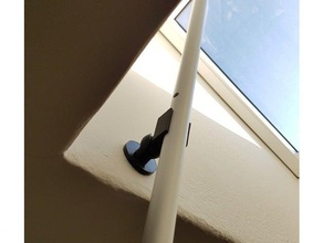 window telescopic rod holder velux ball joint household 20mm 3d print model - Mito3D