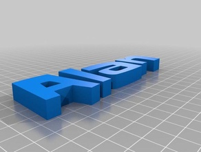 alan personalizado 3d print model - Mito3D