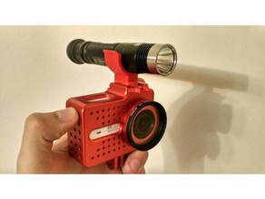 flash mont yi 4k les machines-outils de montage le xiaomi caméra 3d print model - Mito3D