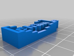 my customized project nameplate generator openscad learning 3d print model - Mito3D
