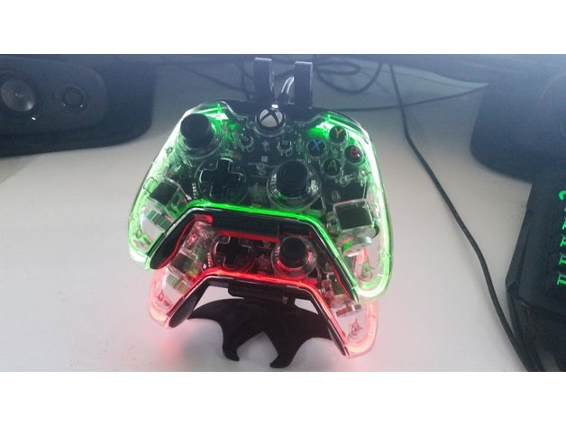 xbox one afterglow controller stand remix video games holder 3D print model - Mito3D