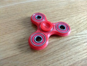 tri fidget spinner Spielzeug & Spiele - 3d print model - Mito3D