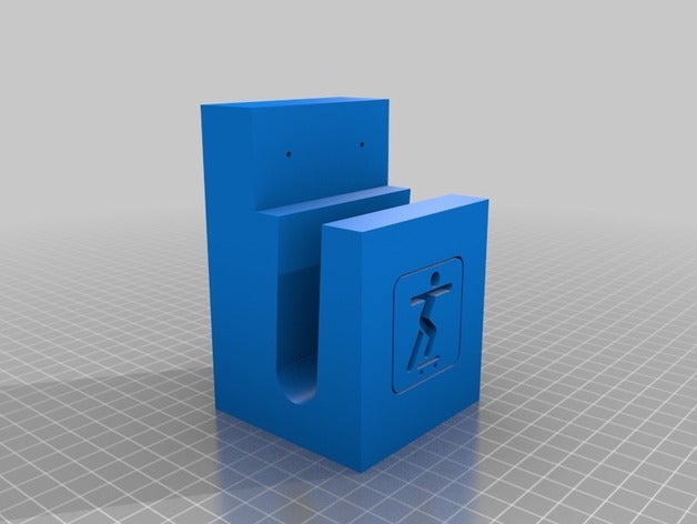 yatay kaykay mount skateforce 3d baskı Yönetim Kurulu elektrikli longboard monte edin skate paten kurulu duvara montaj 3D print model - Mito3D