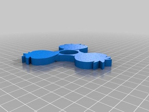 fresa fidget spinner La impresión en 3d 3d print model - Mito3D