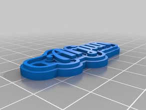 meine angepasste multiline-tag Schlüsselanhänger kundengebundene 3d print model - Mito3D