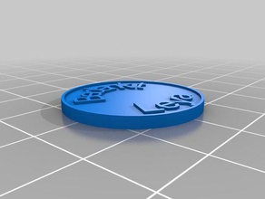 carrito de la moneda chip monedas & insignias personalizado 3d print model - Mito3D