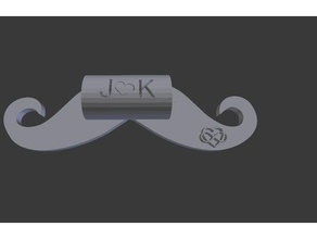 bigode dreadlock talão a moda dreadlockbeads 3d print model - Mito3D