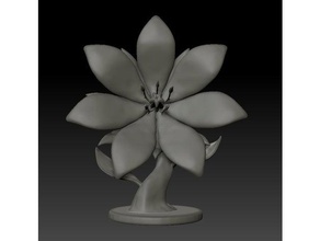 Blume Skulpturen Blütenblätter 3d print model - Mito3D