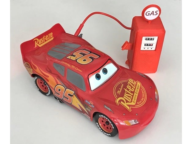 bomba de gasolina estilo adaptador ca cubierta sphero rayo mcqueen juguetes y accesorios juego 3D print model - Mito3D