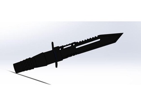 coltello da commando La stampa 3d battaglia cool lotta bello super guerra le guerre 3d print model - Mito3D
