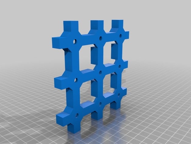 3x3 led cube di una piastra da 5mm giochi 3D print model - Mito3D