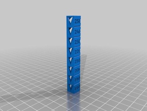 temp calibration tower 180-250 3d printing tests customized 3d print model - Mito3D