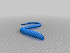 lombriz de tierra aprendizaje el gusano 3d print model - Mito3D
