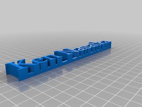 mein name Skulpturen kundengebundene 3d print model - Mito3D
