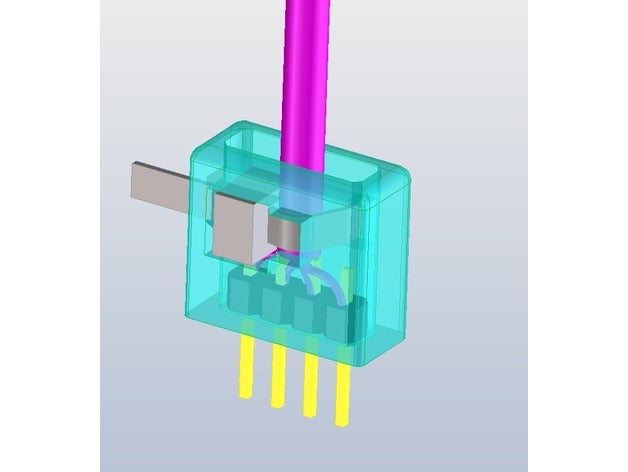 4pin-Stecker 3d-drucken 3D print model - Mito3D