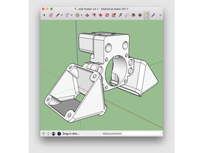 e3d v6 holder single double cooling - stls google sketchup file your remix 3d printer parts e3dv6 3d print model - Mito3D