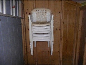 plastique, chaise de jardin crochet rangement extérieur et 3d print model - Mito3D