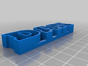 dan angepassten text-Speicher Skulpturen kundengebundene 3d print model - Mito3D