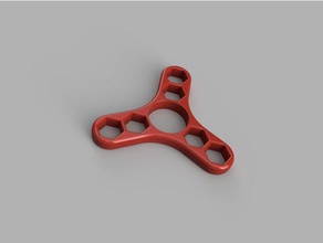 fidget spinner 628 bearing 3 6 m8 nuts grip toys & games 3d print model - Mito3D