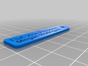 Başkan Yardımcısı tag organizasyon özelleştirilmiş 3d print model - Mito3D