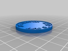 mi personalizados moneda de juan monedas & insignias personalizado 3d print model - Mito3D
