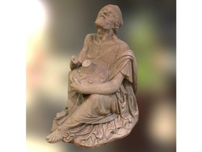 la vieja mujer florero exploraciones & réplicas La impresión en 3d Escaneo digitalización ropa el patrimonio cultural cultura de edad pobres romano escultura 3d print model - Mito3D
