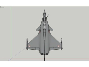 avion chasse A impressão 3d 3d print model - Mito3D