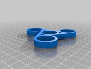 meine angepasste kleinere benutzerdefinierte Beschriftung fidget spinner dual-extrusion Spielzeug & game Zubehör kundengebundene 3d print model - Mito3D