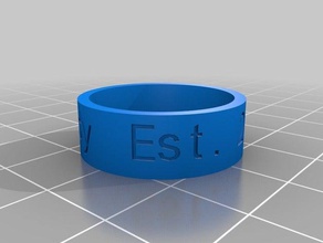 daddy ring rings customized 3d print model - Mito3D