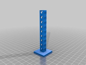 9 block temp Kalibrierung Turm 3d-Druck-tests kundengebundene 3d print model - Mito3D