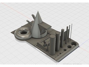 printer test 3d printing tests accuracy geometry stress 3d print model - Mito3D