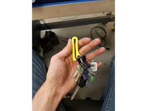 porte-clés clip de ceinture accessoires la le vêtements accessoire edc clé un trousseau clés les touches 3d print model - Mito3D