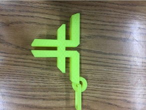 fallen key chain 3d printing 3d print model - Mito3D