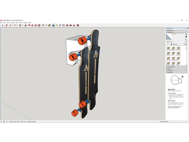 double decker skate deck cintre skateforce de l'organisation conseil d'administration électrique longboard planche à roulettes appuyez sur reset patinage 3D print model - Mito3D