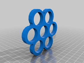floco de neve giratório fidget spinner 3d print model - Mito3D