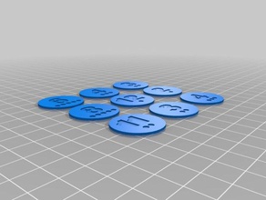 settlers catan number tokens games 3d print model - Mito3D